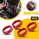 Air Condition Audio Switch Knob Trim Cover Red For Ford F150 15-20 Accessories. Fixed Price $10.55.