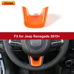 Orange Steering Wheel Lower Bezel Cover For Jeep Renegade 2015+ Compass 2017-20. Fixed Price $7.99.