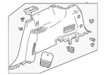 Genuine Gm Lower Quarter Trim 85135288. Fixed Price $341.05.