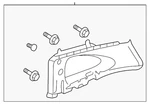 Genuine Honda Interior Quarter Panel Trim 84131-swa-a82zb. Fixed Price $181.64.