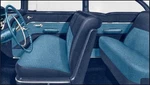 1955 Chevrolet 210 2 Door Sedan Medium Blue Vinyl / Light Cloth Upholstery. Fixed Price $804.99.
