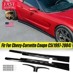 New Side Skirts For 97-04 Corvette C5 Zr1 Style Rocker Panel Pair Glossy Black. Fixed Price $206.95.