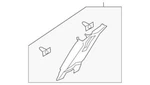 Genuine Ford Fusion 2013-2016 Right Door Pillar Trim Panel Ds7z-5424356-ad. Fixed Price $20.69.