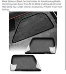 Stainless Steel Car Seat Under Air Conditioning Oulet Vent For Bmw Ix 22-24. Fixed Price $30.00.