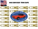 Nos For Mopar Dodge Charger Superbee Vinyl Top Moulding Molding Trim Clip 20p Bq. Fixed Price $11.62.