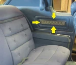 1973 Oldsmobile Toronado Door Panel Chrome Trim Left Rear Interior. Fixed Price $65.00.