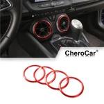 Red Abs Interior Air Conditioner Vent Outlet Cover Ring For Chevrolet Camaro 17+. Fixed Price $15.99.