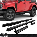 Running Boards Nerf Bars Fits 07-18 Jeep Wrangler Jk 4-door Offroad Style 2pcs. Fixed Price $161.98.