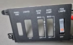 1984-89? Lincoln Mark Vii Lsc Foglight Switch Bezel With Connector. Fixed Price $48.00.