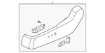 Genuine Nissan Seat Trim Panel 87380-9bu2a. Fixed Price $64.69.