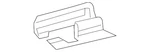 Genuine Mercedes-benz Track Cover 205-919-12-00-9051. Fixed Price $11.62.