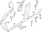 Genuine Nissan Kick Panel Trim 66901-7ja0a. Fixed Price $47.72.