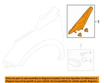 Subaru Oem 14-18 Forester Fender Exterior Trim-upper Trim 65250sg010. Fixed Price $10.15.