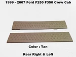 F81b-2613245 99 To 07 Ford F250 Rear Left & Right Door Sill Scuff Plates Tan. Fixed Price $79.00.