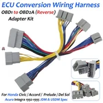 Obd1 To Obd2a Reverse Ecu Conversion Harness For Honda Civic Acura Integra M/t. Fixed Price $85.53.