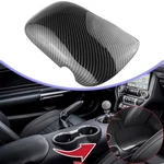 Carbon Fiber Look Interior Armrest Box Storage Cover Trim For Ford Mustang 2015+. Fixed Price $20.99.