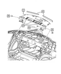 Genuine Mopar Rear Shelf Panel 1lm50dx9ap. Fixed Price $232.46.