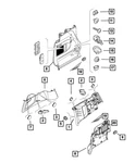 Genuine Mopar Quarter Trim Panel Right 7eh95lxhaa. Fixed Price $304.88.