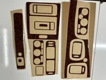 Volvo S 70 / V 1997-1999 Pcs 13 Fit Interior Dash Trim Cover Kit Wood. Fixed Price $129.00.