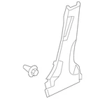 Genuine Honda Door Pillar Post Trim Set 84121-sna-a01za. Fixed Price $87.10.