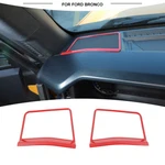 2pcs Red Front Dash Pillar Speaker Tweeter Horn Trim Cover For Ford Bronco 2021+. Fixed Price $17.19.