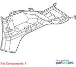 Jeep 2014-2018 Cherokee Quarter Trim Panel 1ud04dx9af. Fixed Price $104.99.