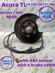 04 - 08 Acura Tl Rear Knuckle Spindle Driver Left 05 06 07 Good Hub Oem. Fixed Price $87.99.