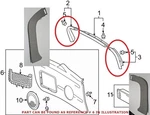 2006-2012 Toyota Rav4 Rh Lh Rear Tailgate Glass Interior Trim 67937-0r010 Grey. Fixed Price $15.00.
