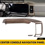 For Chevy Silverado 2022-2024 Wood Grain Center Dash Navigation Bezel Cover Trim. Fixed Price $37.99.