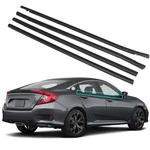 Weatherstrip Window Moulding Trim Seal Belt 4pcs For Honda Civic Sedan 2016-2019. Fixed Price $27.86.
