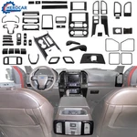 Black Wood Interior Panel Cover Decor Trim Kit For Ford F150 2015-20 Accessories. Fixed Price $37.99.