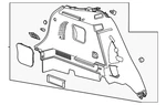 Genuine Gm Lower Quarter Trim 42815931. Fixed Price $220.10.