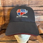 Carquest Auto Parts Embroidered Navy Blue Hat Adjustable Strap Cap Red Trim. Fixed Price $14.87.