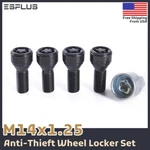 4 Pc Bmw&mini Wheel Lock M14x1.25 Black 28mm Fit 1-7 Series/m3/m4/m5/m6/x3/x4/x5. Fixed Price $22.45.