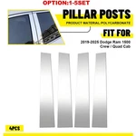 For 19-25 Dodge Ram 1500 Crew/quad Cab Gloss Chrome Pillar Posts Door Trim Cover. Fixed Price $30.11.