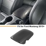 Carbon Fiber Look Interior Armrest Box Storage Cover Trim For Ford Mustang 2015+. Fixed Price $21.99.