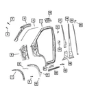 Genuine Mopar B Pillar Baffle Left 68206496aa. Fixed Price $27.62.