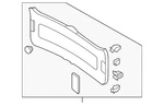 Genuine Volkswagen Lower Trim Panel 5n0-867-601-b-82v. Fixed Price $161.99.