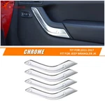 4pc Chrome Inner Door Handle Cover Trim For Jeep Wrangler Jk 2011-17 Accessories. Fixed Price $25.29.