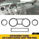 For Ford Mustang 2010-14 Dash Air Conditoning Vent Trim Carbon Fiber Accessories. Fixed Price $27.99.