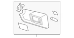 Genuine Gm Sun-visor 19149265. Fixed Price $42.75.
