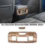 Wood Grain Armrest Rear Air Vent Cover Trim Decor For Silverado/gmc Sierra 2019+. Fixed Price $24.99.