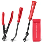 Zecirl 3 Pcs Clip Pliers And Fastener Remover,clip Removal Tool Panel Red. Fixed Price $16.70.
