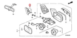 New Genuine Honda Civic Side View Mirror Interior Garnish Trim Oe 76220svaa00za. Fixed Price $53.52.
