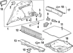 Genuine Honda Floor Cover Panel 84523-3d4-a11za. Fixed Price $90.02.