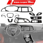Dashboard Steering Wheel Cover Gear Shift Panel Trim For Dodge Challenger 15+. Fixed Price $19.99.