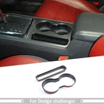 Carbon Center Console Cup Holder Frame Bezel Trim For Dodge Challenger 2009-2014. Fixed Price $21.99.
