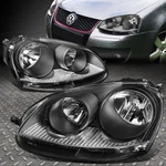 For 05-10 Volkswagen Vw Jetta Rabbit Black Housing Headlight Replacement Lamps. Fixed Price $124.88.