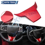 Red Abs Driver Side Control Lip Overlay Frame Cover Trim For Honda Civic 2016-21. Fixed Price $10.99.