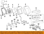 Gm Oem 11-17 Regal Seats Tracks Passenger Seat Components-access Cover 13325402. Fixed Price $40.57.